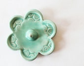 Spa Green Ring Dish, in stock, Clay Pottery Ring Holder
