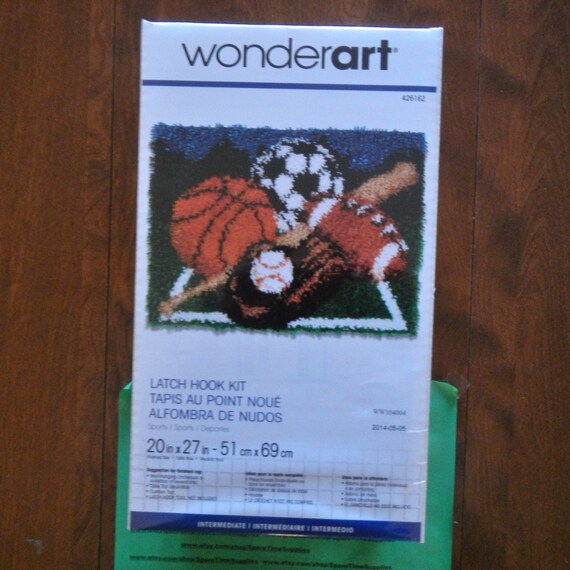 Wonder Art 426162 Sports Latch Hook Kit approx. 20 x