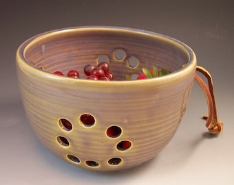 Pottery Berry Bowl / Colander / Fruit Strainer