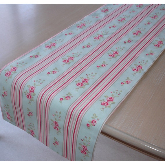 coffee table runner 48 shabby chic pink floral stripe on coffee table runner 48 shabby chic pink floral stripe on