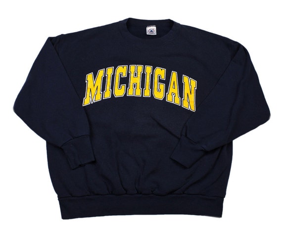 Vintage 90s University of Michigan Crewneck Sweatshirt Made in