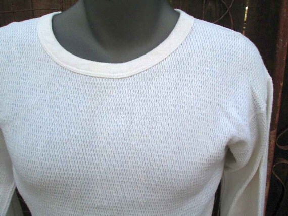white thermal undershirt