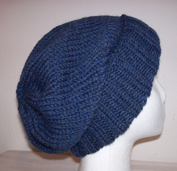 Wool Ski Hat Slouchy Knit Beanie Knitted Hipster Toque