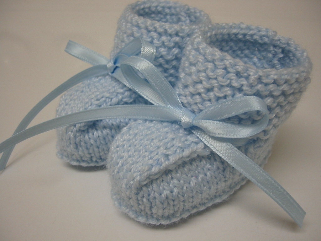 Baby Boy Booties Hand Knitted Booties Newborn Booties Baby