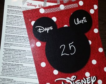 Printable Disney Countdown with Tips