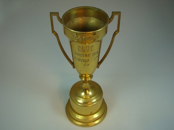 First cups Vintage Vintage Cup loving Yacht Club  Loving 1953 Trophy Trophy Place  vintage