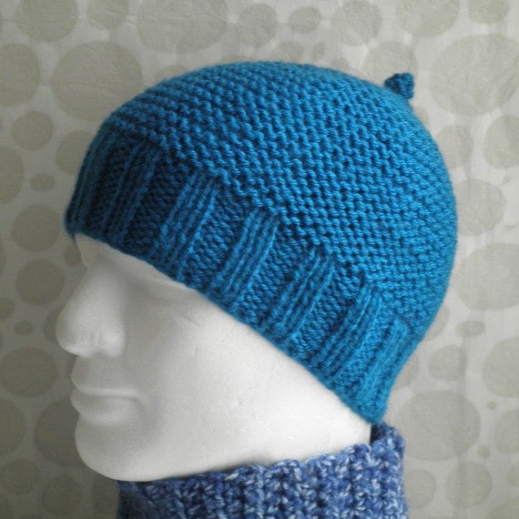 Hat Knitting Pattern Straight Needles images