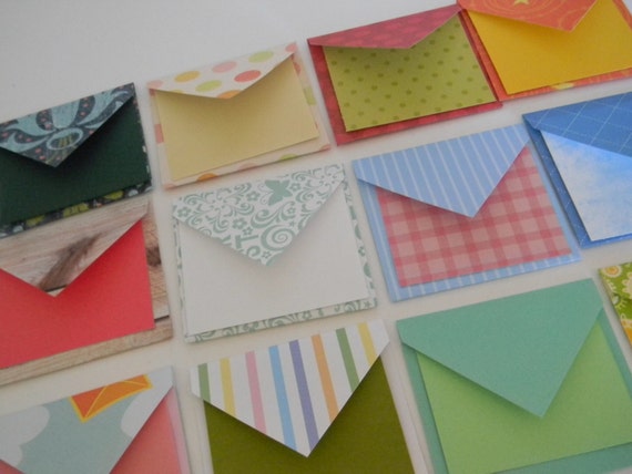 Items similar to Mini envelopes * Note Cards * Note Card Set * Gift Set ...