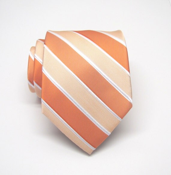 mens peach tie