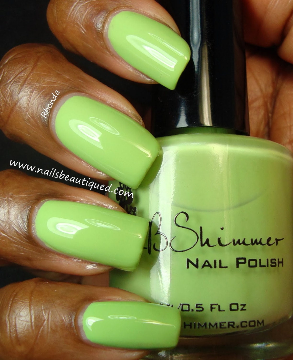 Honeydew List Cream Nail Polish 0.5 Oz Full Sized by KBShimmer
