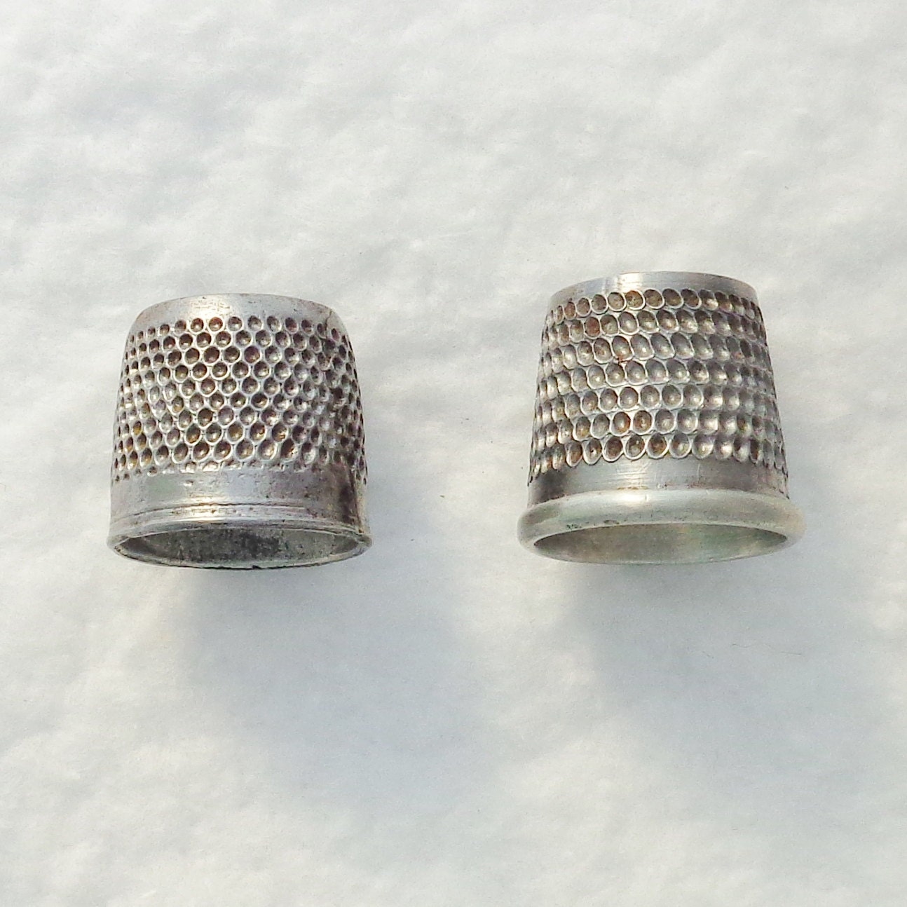 Thimble Open Top Tailors 2 Thimbles by QuiltPicks on Etsy
