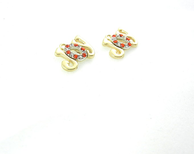 Pair of Gold-tone Joy Charms