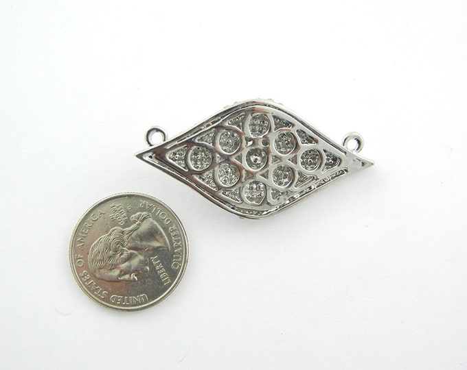 Double Link Rhinestone Red Eye Pendant Jewelry Supplies