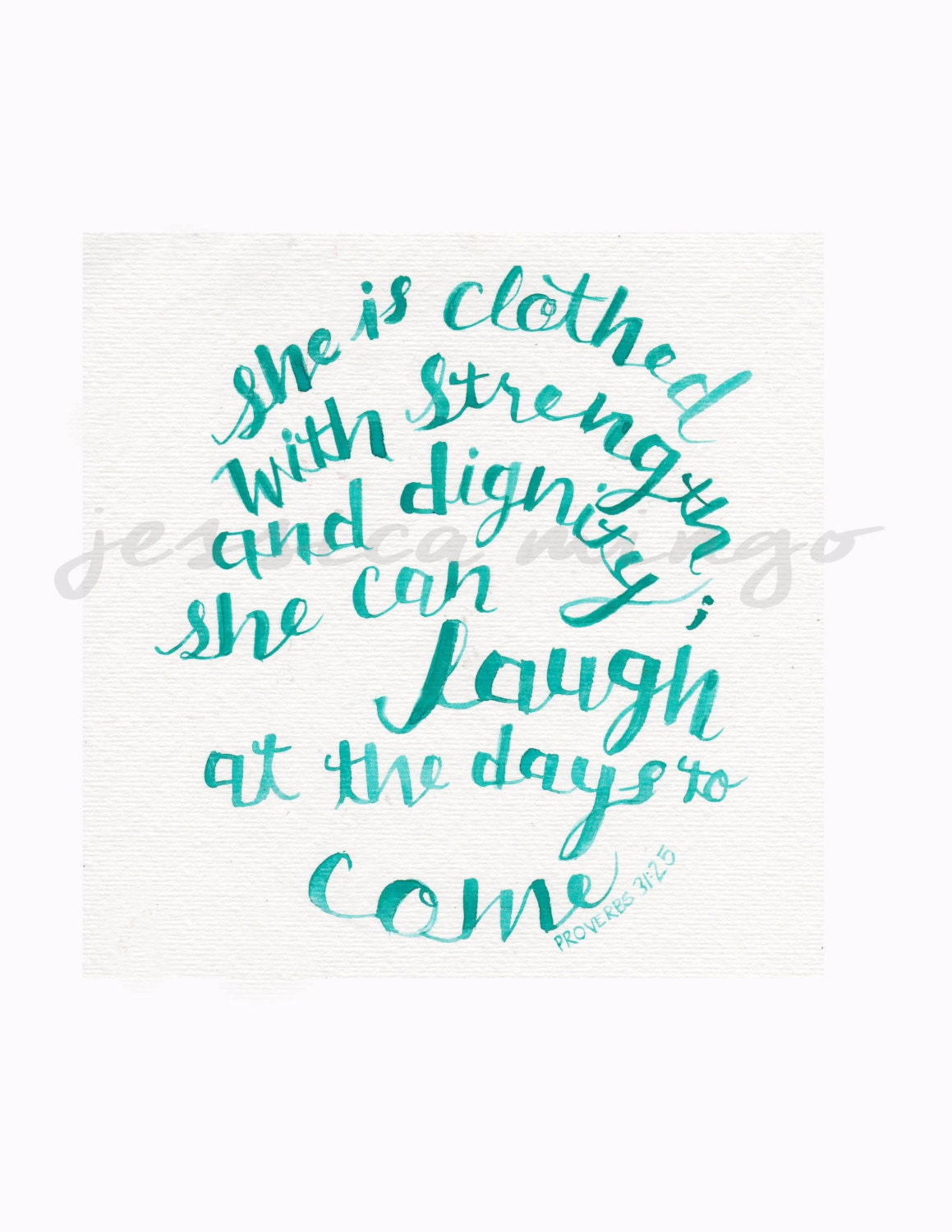 Bible verse script handwritten bible verse by JessicaMingoDesigns