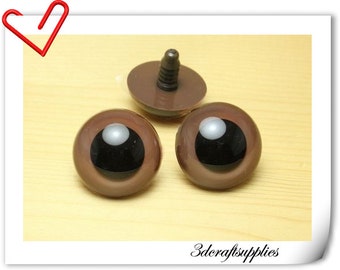 28 mm Brown Safety eye amigurumi eye doll eyes cat eye 8 pieces EA29