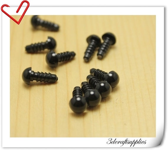 5mm black Safety eye amigurumi eye doll eyes cat eye 50 pieces