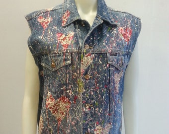 One of a Kind Artist Series Denim Vest