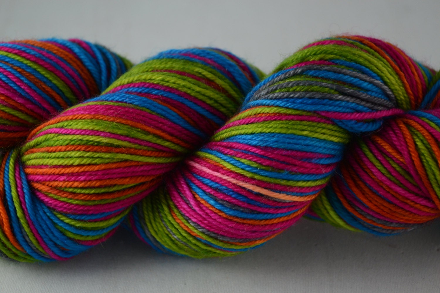 Nano Hand-dyed self striping worsted yarn by turtlepurl on Etsy