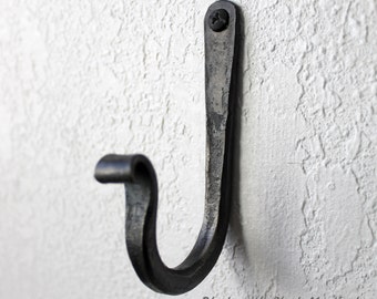 Rustic wall hook, unique hooks, metal coat hook, iron hook, coat hooks ...