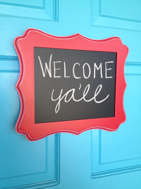 Items similar to 8x10 Chalkboard Self Adhesive Vinyl Decal Insert