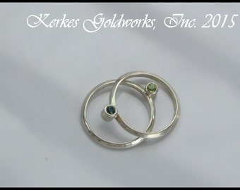 Silver rings discount - Set of Ten Javanese Flora Beaded Rings