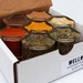SALE // Gift Idea for Mother In Law! Wellness Spice Kit: Magnetic Jars Filled with Organic Seasonings that Help Fight Disease.