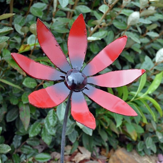 Jeu de fer fleur accent fleur en métal jardin par dwcmetals Intimité clôture Créatif