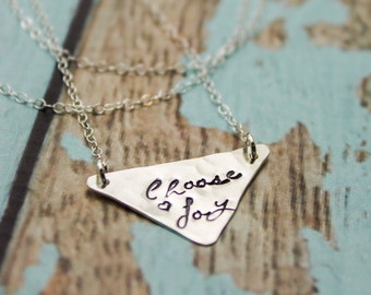 Choose Joy Necklace in Sterling Silver