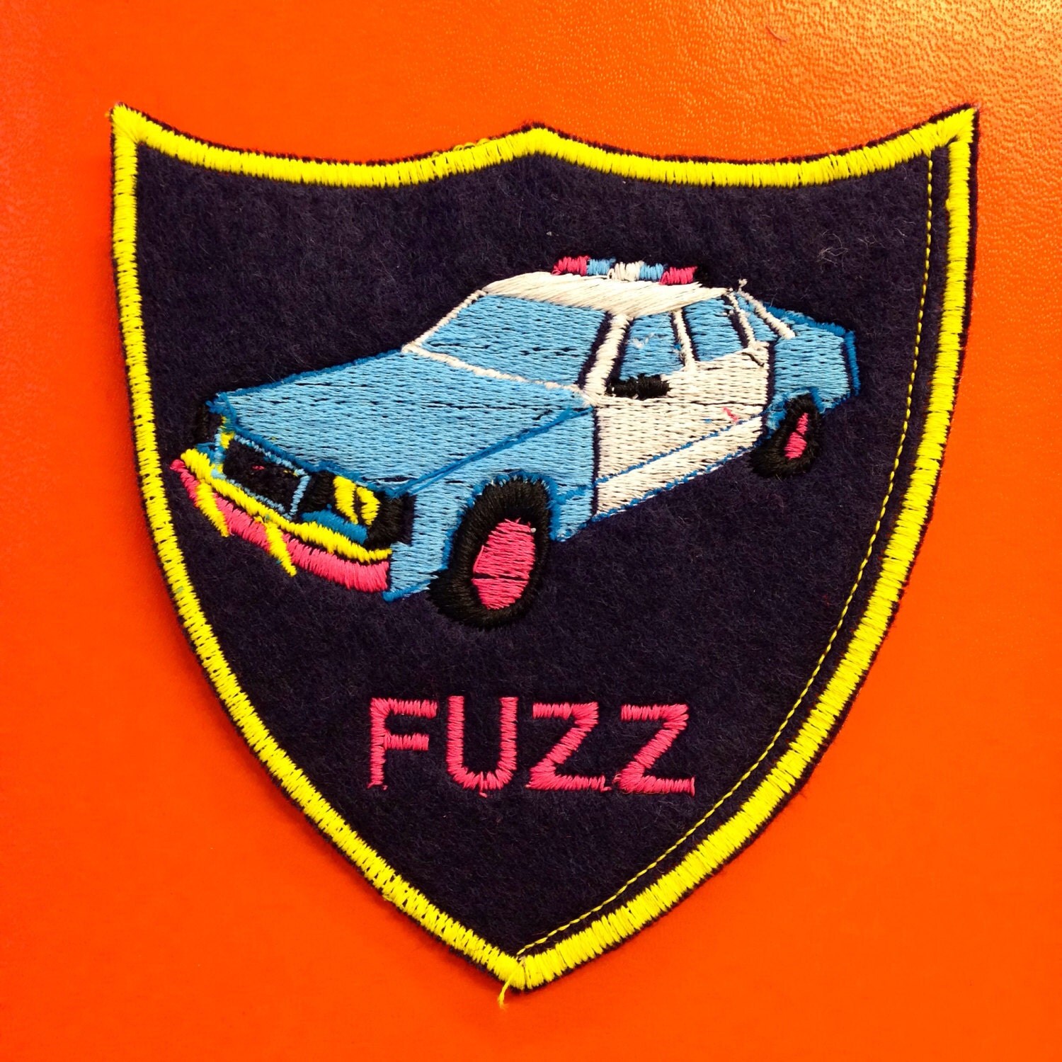 The fuzz police iron on patch by on Etsy