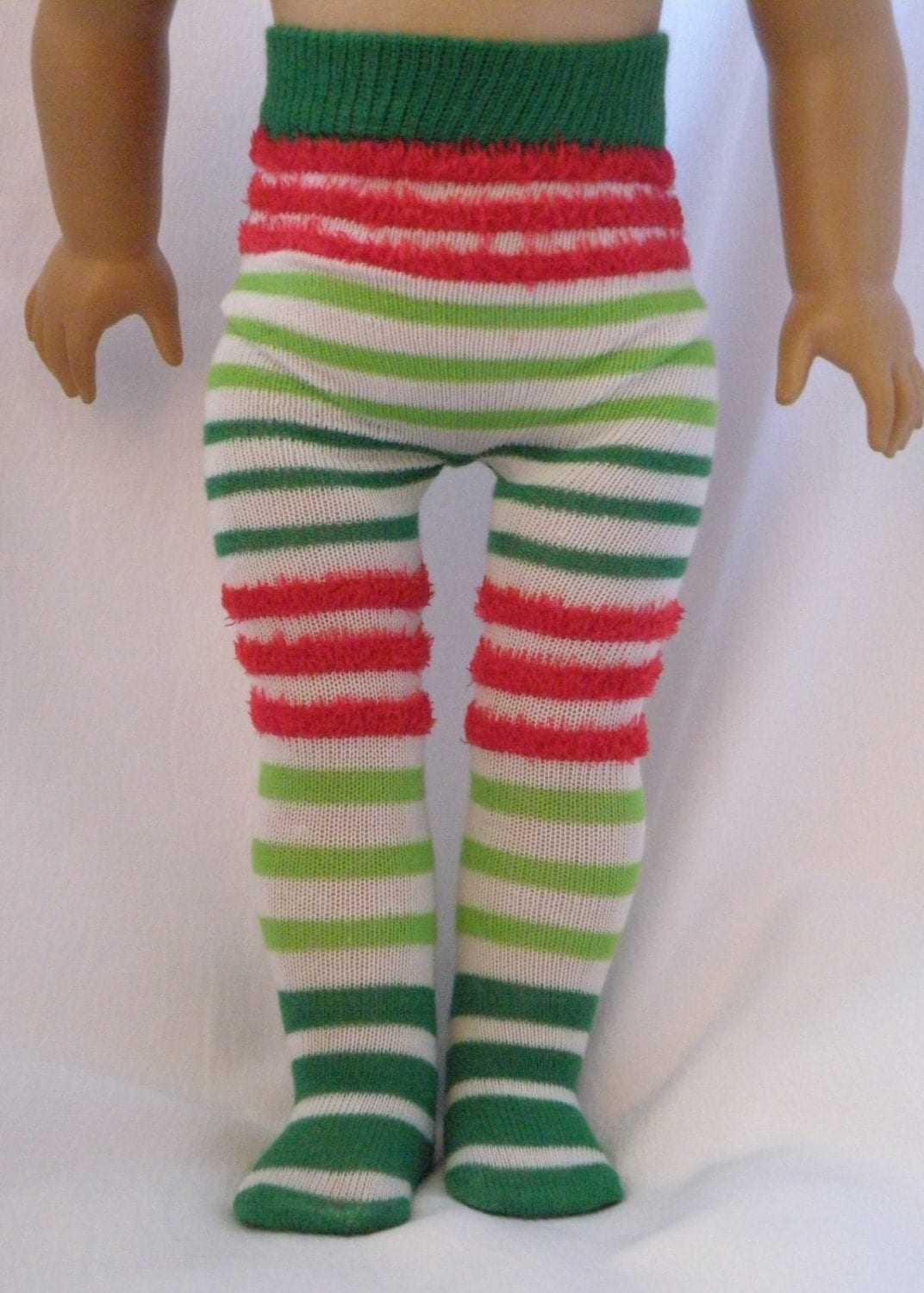 AMERICAN GIRL DOLL Tights Christmas Striped Tights