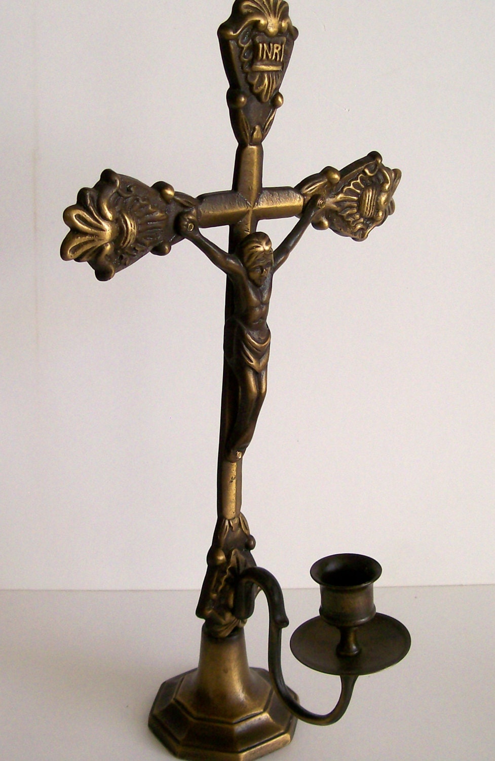 Brass Cross Candle Holder Candle Holder Cross
