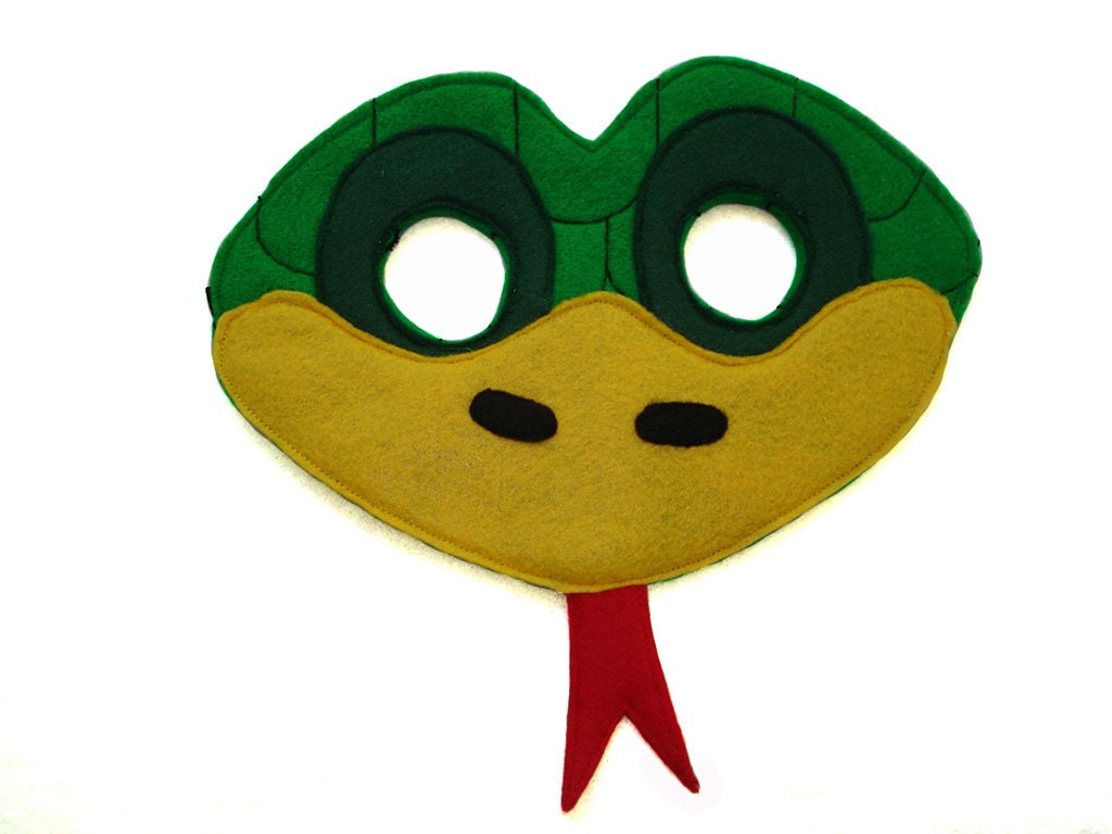 children-s-green-snake-felt-animal-mask