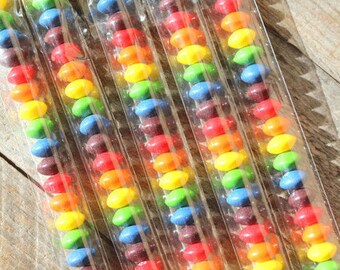 1x7 Inch Cellophane Bags, Clear Treat Bags, Valentines Day Candy Bags, Candy Buffet Bags, Wedding Favor Bags, Candy Tubes, Party Favor Bags