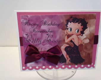 Betty Boop Birthday card