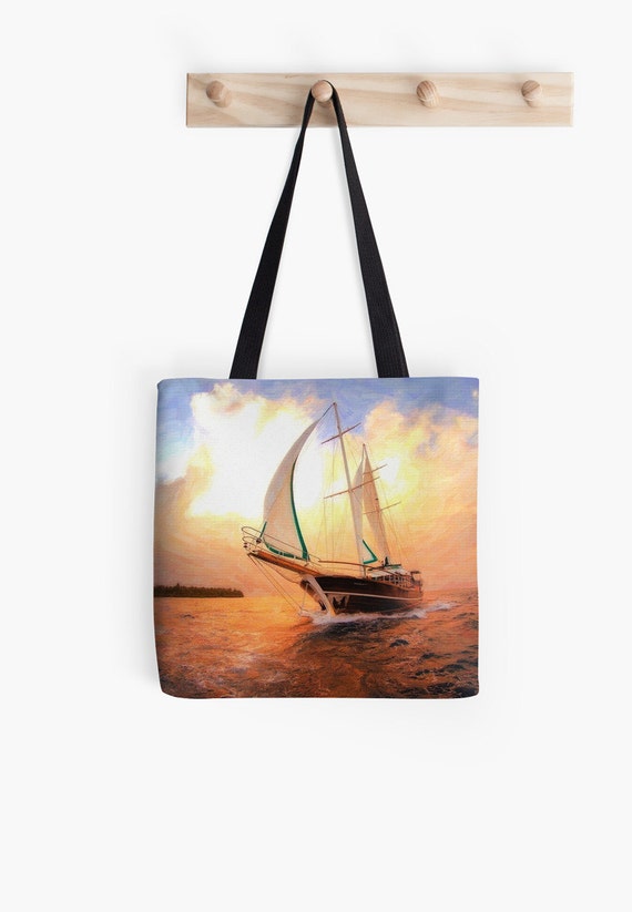 Custom made Tote bag, choice of multiple sizes. Shopping, Full Sail ...