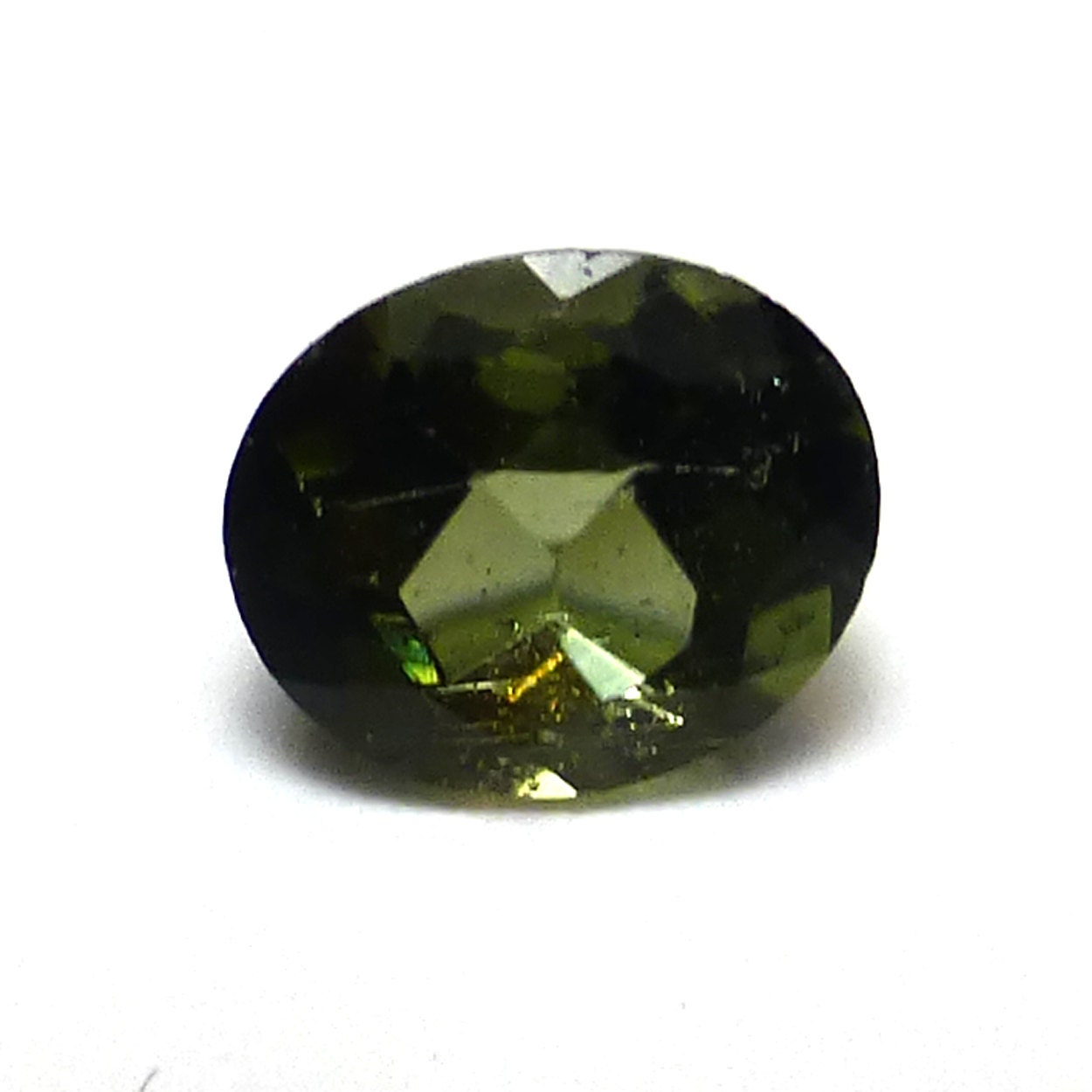 Chrome Tourmaline Loose Gemstone Green Oval Unique by saxdsign