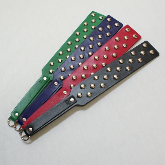 Leather Paddle with Domes