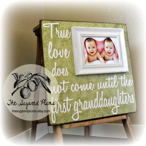 Twins Gift for Grandparents Personalized Grandparents Frame