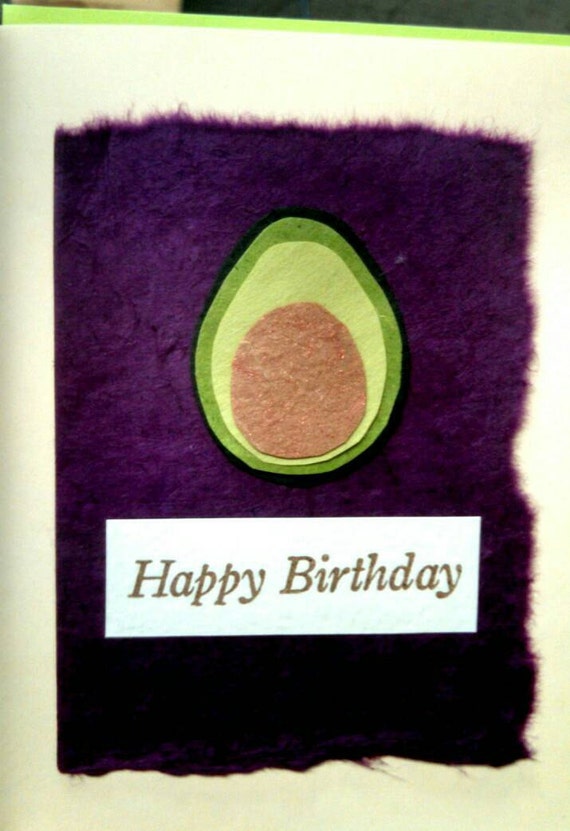 love greeting happy card birthday card Avocado birthday