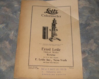 Brochure Vente Leitz NY Pour Agrandisseur Leica VALOY II, 8 Pages, Novembre 1954, Collection