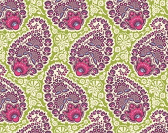 SALE One Yard Joel Dewberry Heirloom Voile - PAISLEY - AMETHYST