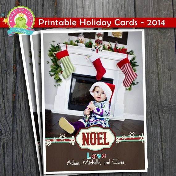Photo Christmas Card - Printable Christmas Card Il_570xn