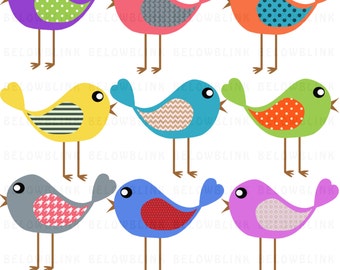 Bird Clip Art Digital Scrapbooking Commercial Use - Instant Download  - DP288