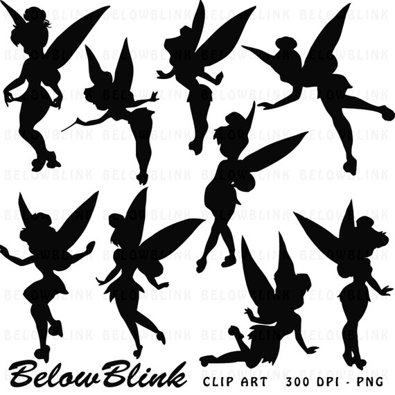 Playful image inside tinkerbell silhouette printable Canny image within tinkerbell silhouette printable
