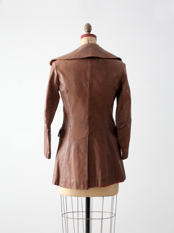1970s North Beach Leather jacket women's NBL coat