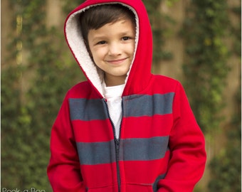 High Five Hoodie Pattern: Hoodie Sewing Pattern, Kids Hoodie Pattern, Baby Hoodie Pattern