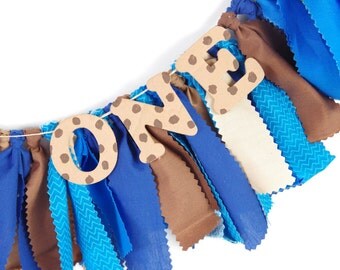 Cookie Monster Birthday Decor - First Birthday Decor - Name Banner - Birthday Banner - Garland - Photoshoot Prop