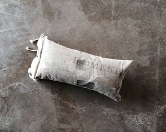Genuine Vintage Mail Bag Pillow (Small)-Industrial Decor-Postal Chic-One-of-A-Kind
