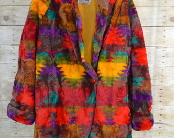 Items similar to Lovely Plush 1960s Coat on Etsy