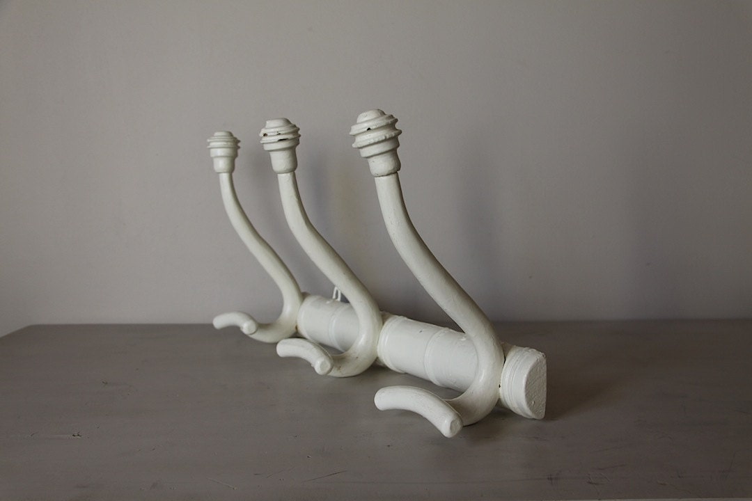 Shabby Chic French Country Vintage Coat Hook Hat Rack Bistro Rack 3